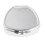 Maxbell Stainless Candy Pill Box Portable Tin Pots Cosmetic Jars Cases Container Trapezoid