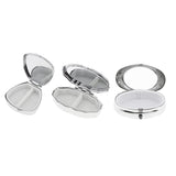 Maxbell Stainless Candy Pill Box Portable Tin Pots Cosmetic Jars Cases Container Trapezoid