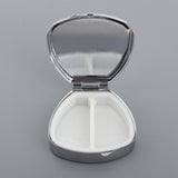 Maxbell Stainless Candy Pill Box Portable Tin Pots Cosmetic Jars Cases Container Trapezoid