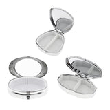 Maxbell Stainless Candy Pill Box Portable Tin Pots Cosmetic Jars Cases Container Trapezoid