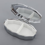 Maxbell Stainless Candy Pill Box Portable Tin Pots Cosmetic Jars Cases Container Rhombus