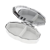 Maxbell Stainless Candy Pill Box Portable Tin Pots Cosmetic Jars Cases Container Rhombus