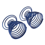 Maxbell 2Pcs Beauty Makeup Sponge Powder Puff Drying Rack Organizer Stand Shelf Blue