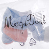 Maxbell Lovely Rabbit Ears Hair Band Soft Flocking Head Wrap Makeup Headband Blue