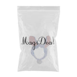 Maxbell Lovely Rabbit Ears Hair Band Soft Flocking Head Wrap Makeup Headband Blue