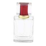 Empty Glass Perfume Fragrance Bottle Aftershave Spray Containers 50ml Red Cap