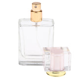 Maxbell Empty Glass Perfume Fragrance Bottle Aftershave Spray Containers 50ml Pink Cap