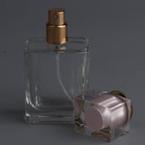 Maxbell Empty Glass Perfume Fragrance Bottle Aftershave Spray Containers 50ml Pink Cap