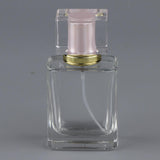 Maxbell Empty Glass Perfume Fragrance Bottle Aftershave Spray Containers 50ml Pink Cap