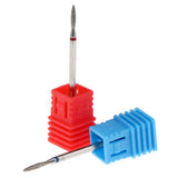 Maxbell 2Pcs Nail Drill Bits Diamond Cuticle Clean Electric Files Buffing Tool 02