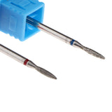 Maxbell 2Pcs Nail Drill Bits Diamond Cuticle Clean Electric Files Buffing Tool 02