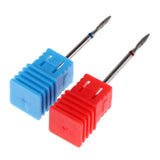 Maxbell 2Pcs Nail Drill Bits Diamond Cuticle Clean Electric Files Buffing Tool 02