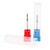 Maxbell 2Pcs Nail Drill Bits Diamond Cuticle Clean Electric Files Buffing Tool 02