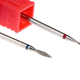 Maxbell 2Pcs Nail Drill Bits Diamond Cuticle Clean Electric Files Buffing Tool 03