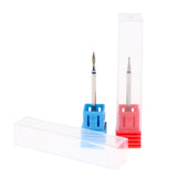 Maxbell 2Pcs Nail Drill Bits Diamond Cuticle Clean Electric Files Buffing Tool 03