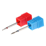 Maxbell 2Pcs Nail Drill Bits Diamond Cuticle Clean Electric Files Buffing Tool 03