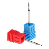 Maxbell 2Pcs Nail Drill Bits Diamond Cuticle Clean Electric Files Buffing Tool 03