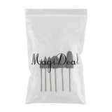 Maxbell 6 Pcs Nail Drill for Manicure Bit Electric Nail FileTools Stone Grey