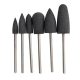 Maxbell 6 Pcs Nail Drill for Manicure Bit Electric Nail FileTools Stone Grey