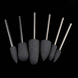 Maxbell 6 Pcs Nail Drill for Manicure Bit Electric Nail FileTools Stone Grey