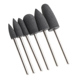 Maxbell 6 Pcs Nail Drill for Manicure Bit Electric Nail FileTools Stone Grey
