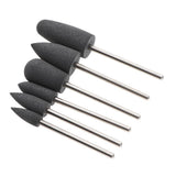 Maxbell 6 Pcs Nail Drill for Manicure Bit Electric Nail FileTools Stone Grey
