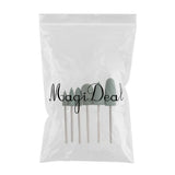 Maxbell Silicone Nail Art Drill Bits Manicure Polishing Grinding Buffing Head 6x 01