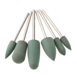 Maxbell Silicone Nail Art Drill Bits Manicure Polishing Grinding Buffing Head 6x 01
