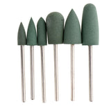 Maxbell Silicone Nail Art Drill Bits Manicure Polishing Grinding Buffing Head 6x 01
