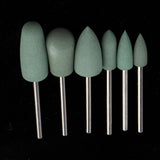 Maxbell Silicone Nail Art Drill Bits Manicure Polishing Grinding Buffing Head 6x 01