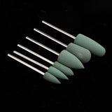 Maxbell Silicone Nail Art Drill Bits Manicure Polishing Grinding Buffing Head 6x 01