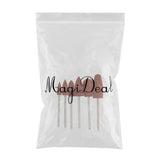Maxbell Silicone Nail Art Drill Bits Manicure Polishing Grinding Buffing Head 6x 02