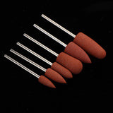 Maxbell Silicone Nail Art Drill Bits Manicure Polishing Grinding Buffing Head 6x 02