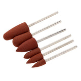 Maxbell Silicone Nail Art Drill Bits Manicure Polishing Grinding Buffing Head 6x 02