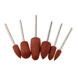 Maxbell Silicone Nail Art Drill Bits Manicure Polishing Grinding Buffing Head 6x 02