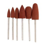 Maxbell Silicone Nail Art Drill Bits Manicure Polishing Grinding Buffing Head 6x 02