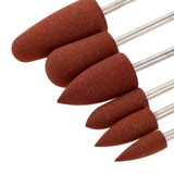 Maxbell Silicone Nail Art Drill Bits Manicure Polishing Grinding Buffing Head 6x 02