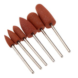 Maxbell Silicone Nail Art Drill Bits Manicure Polishing Grinding Buffing Head 6x 02