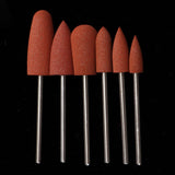 Maxbell Silicone Nail Art Drill Bits Manicure Polishing Grinding Buffing Head 6x 02