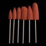 Maxbell Silicone Nail Art Drill Bits Manicure Polishing Grinding Buffing Head 6x 02