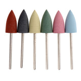 Maxbell Silicone Nail Art Drill Bits Manicure Polishing Grinding Buffing Head 6x 07