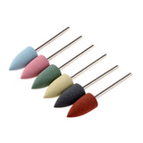Maxbell Silicone Nail Art Drill Bits Manicure Polishing Grinding Buffing Head 6x 07