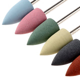 Maxbell Silicone Nail Art Drill Bits Manicure Polishing Grinding Buffing Head 6x 07