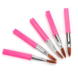 Maxbell 10Pcs Steel Handle Eye Liner Makeup Brush for Eyes Liquid Eyeliner Comestics