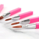 Maxbell 10Pcs Steel Handle Eye Liner Makeup Brush for Eyes Liquid Eyeliner Comestics