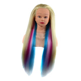 Maxbell 23'' Synthetic Mannequin Braiding Styling Cosmetology Training Doll Head 05