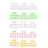 Maxbell Refillable Plastic Empty Face Cream Cosmetic Container with Lid Pink-20g