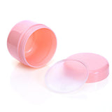 Maxbell Refillable Plastic Empty Face Cream Cosmetic Container with Lid Pink-20g