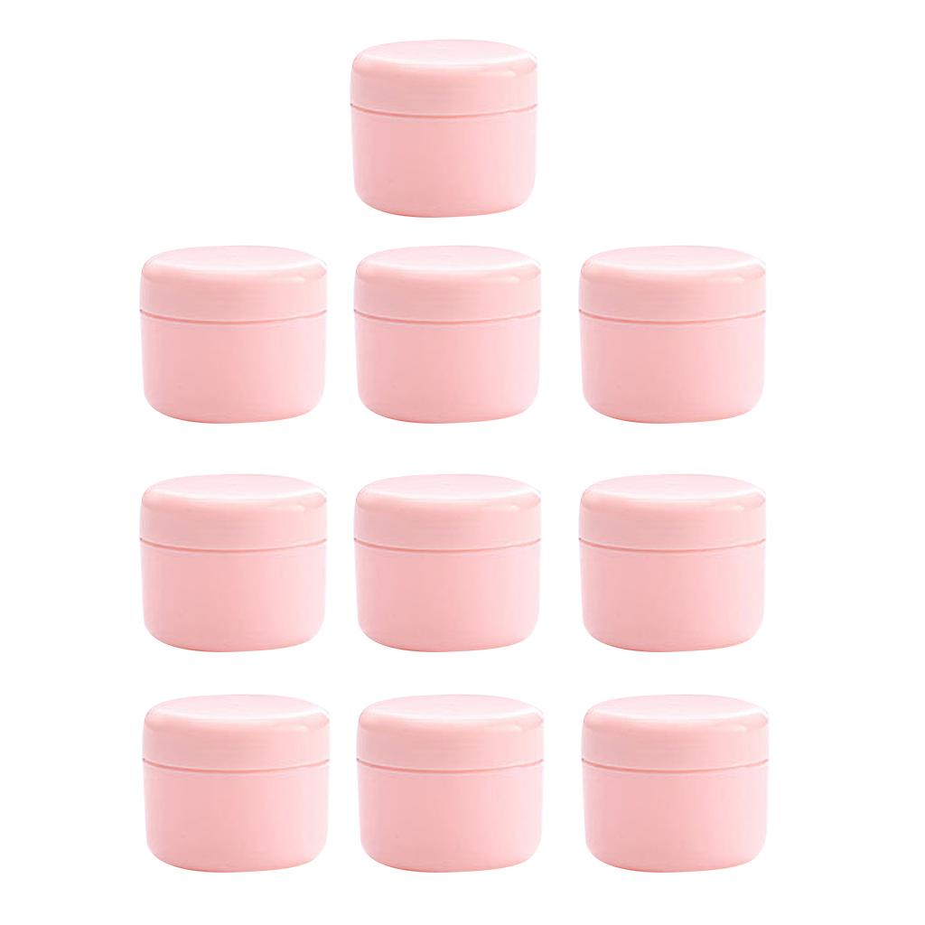 Refillable PVC Empty Face Cream Cosmetic Container with Lid Pink-100g