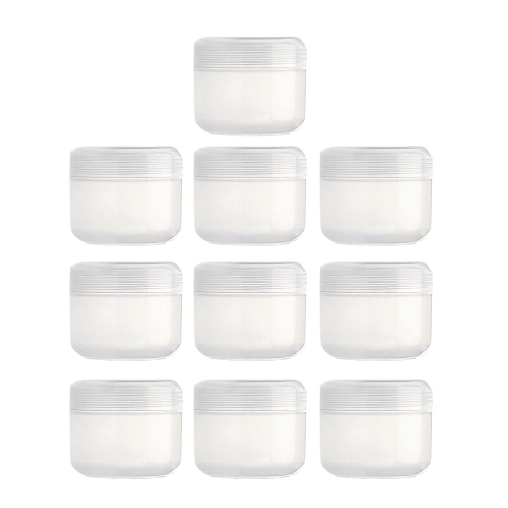 Refillable PVC Empty Face Cream Cosmetic Container with Lid Clear-50g
